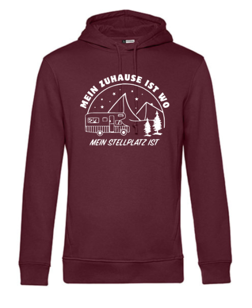 Hoodie "Zuhause ist, wo mein Stellplatz ist"